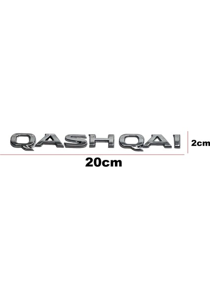 Yazı Qashqai 14-17 Arka (Qashqai Yazısı)
