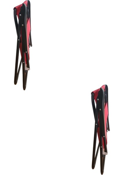 3 Adet Kamp Sandalyesi Katlanır Sandalye Piknik Sandalyesi Plaj Sandalyesi Kırmızı fırsatları