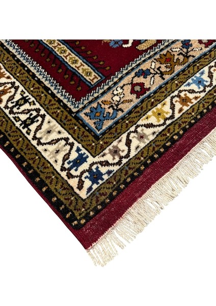 El Dokuma Sıfır Yahyalı Namazlık 80 x 130 Kök Boya Yün Seccade fiyatları