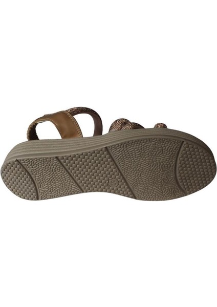 Yazkış Kadın Siyah Krem Beyaz Roz Üzeri Taş Bant Atkılı 4cm Kalın Taban Arkası Lastikli Sandalet fırsatları