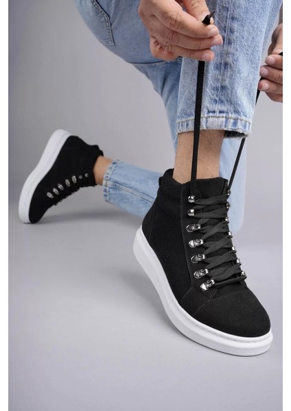 SLW206 Ottawa Bağcıklı Süet Erkek Günlük Spor Bot Bt - Siyah modelleri