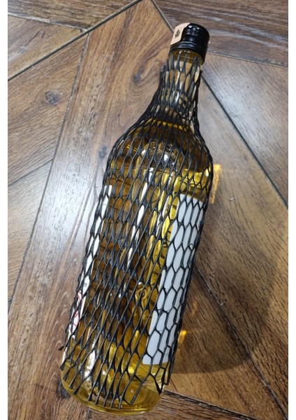 Şişe Koruma Filesi, Metal Koruma Filesi, 5 cm den 10 cm Kadar Genişler, 27 cm Kesilmiş, Siyah Renk, 100 Adet, 750ml ve 1lt şişe ve kavanozlar için kullanımı uygundur.