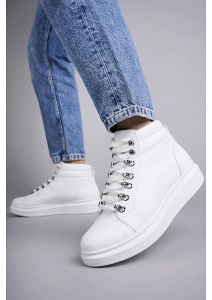 SLW206 Ottawa Bağcıklı Cilt Erkek Günlük Spor Bot Bt - Beyaz fiyatları