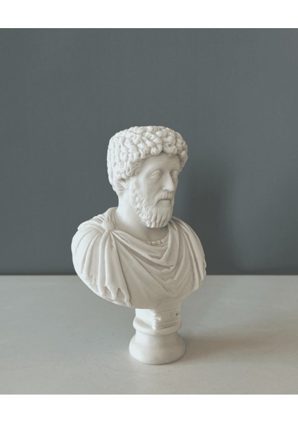 Marcus Aurelius Dekoratif Büst Heykel 18CM x 11CM fiyatları