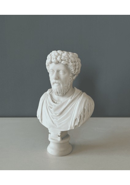 Marcus Aurelius Dekoratif Büst Heykel 18CM x 11CM modelleri