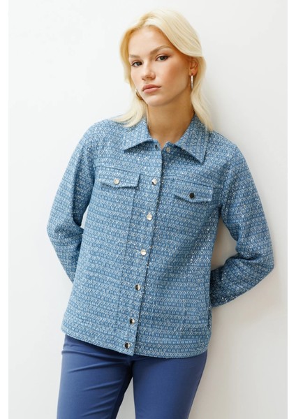 Kendinden Desenli Pullu Mont Blue 06030 fiyatları