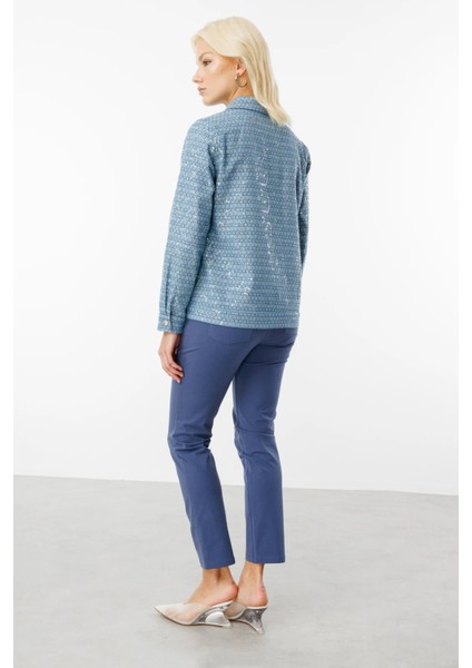 Kendinden Desenli Pullu Mont Blue 06030 modelleri
