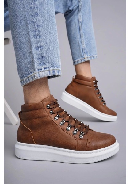 SLW206 Ottawa Bağcıklı Cilt Erkek Günlük Spor Bot Bt - Taba fiyatları