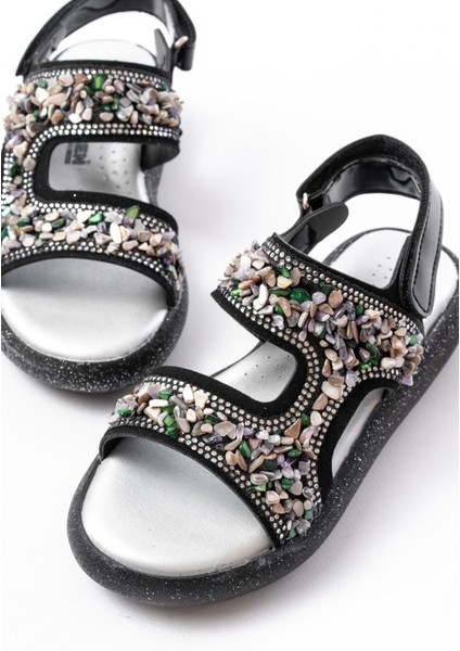 Kız Çocuk Hafif Kaydırmaz Taban Sandalet