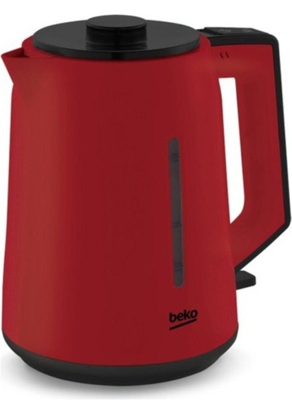 cm 2940 K 1750 Watt Kırmızı Cam Demlikli Çay Makinesi