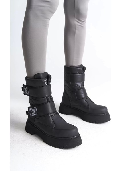 Elısa Cırt Cırtlı Paraşüt Kumaşkadın Bot St - Siyah