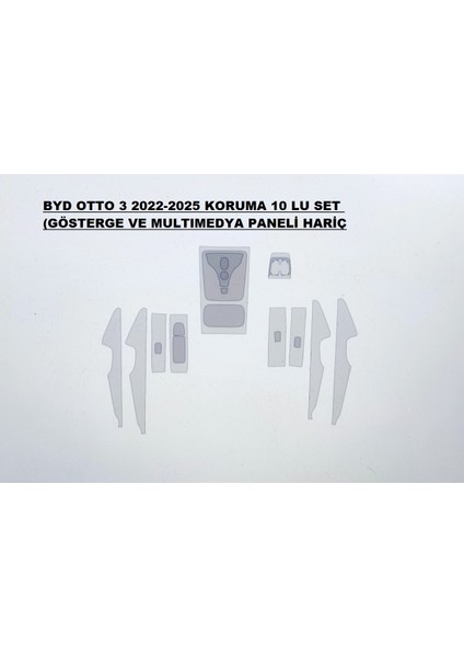 Byd Atto 3 2022 2025 Nano Tpu Koruma Full Set 10 Lu Takım