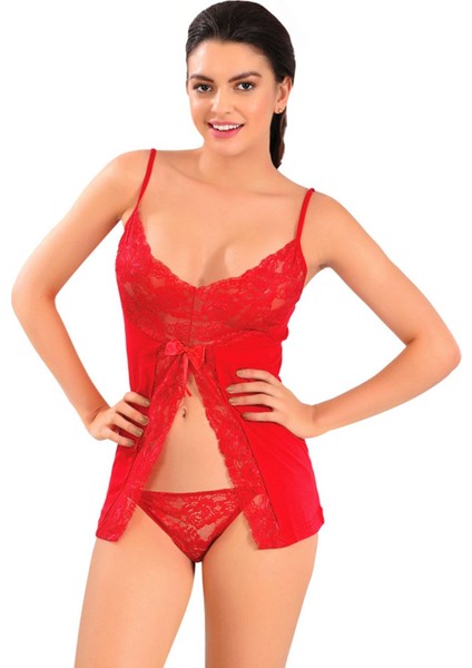 Kırmızı Atlet Külot Takım - 3016 - Beden S/m Gnzrz