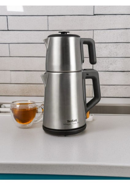Paslanmaz Çelik Çay Makinesi Xl Hacim 1,2 Litre Çaydanlık, 1,8 Litre 1650 Watt fiyatları