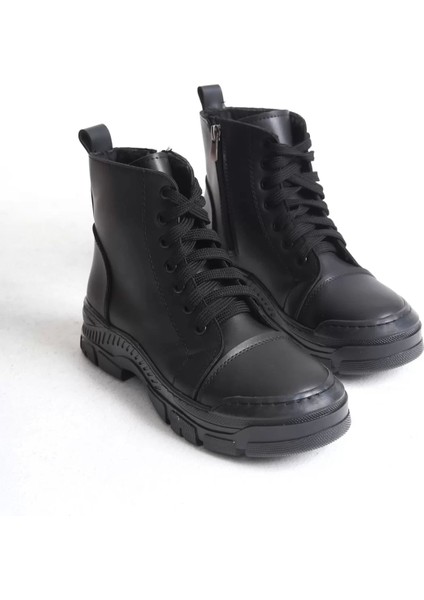 Bloom Bağcıklı Fermuarlı Ortopedik Tabankadın Bot St - Siyah indirimleri