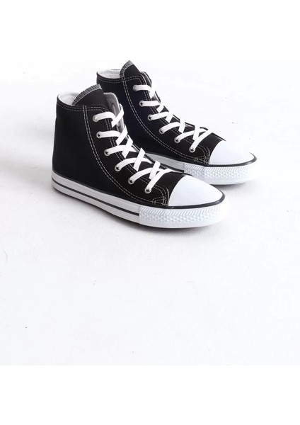 JY0423 Axe Bağcıklı Keten Kumaş Erkek Günlük Sneaker Ayakkabı Kbt - Siyah