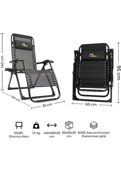 Heimdall No Gravity Katlanır Kamp Sandalyesi fiyatları