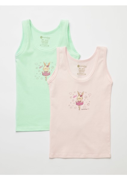 Kız Çocuk Organik Pamuklu Likralı Atlet Sweet Rabbit 2'li Paket fiyatları