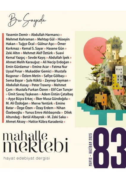 Mahalle Mektebi Dergi 83.sayı Mayıs-Haziran 2025 fiyatları