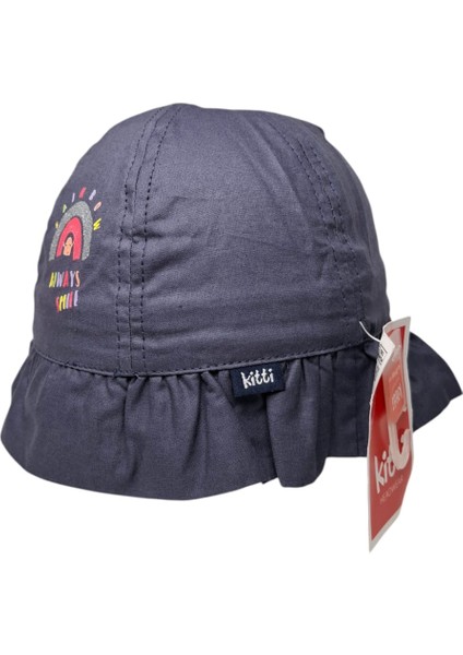 Spteks Kitti 4-8 Yaş Kız Çocuk Koyu Lacivert Renk Baskı Figürlü Yazlık Maksi Şapka indirimleri