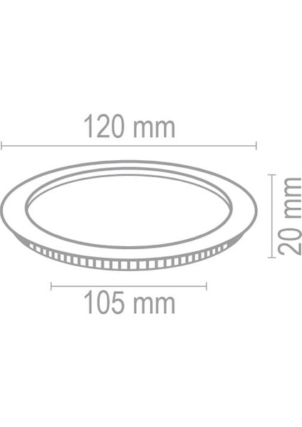 Sıva Altı LED Spot Beyaz Gövde 6W 6500K Yuvarlak Şavk 2 Adet