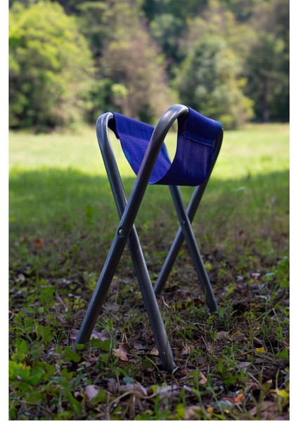 Katlanır Balıkçı Taburesi, Kamp Taburesi, Piknik Taburesi, Kamp Sandalyesi-Lacivert-**2 Adet** indirimleri