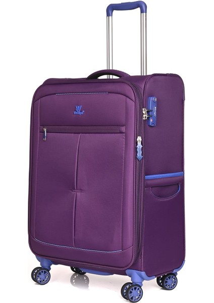 GM12113 Hafif Kumaş Valiz Orta Boy Mor fiyatları