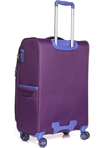 GM12113 Hafif Kumaş Valiz Orta Boy Mor fırsatları