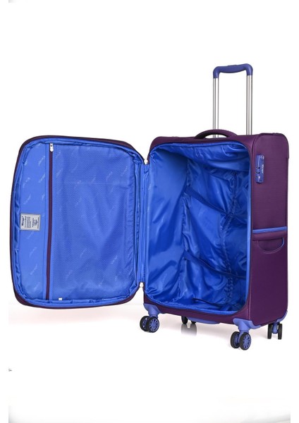 GM12113 Hafif Kumaş Valiz Orta Boy Mor indirimleri