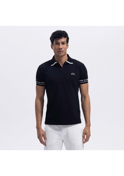 EM375-BK Polo Yaka Erkek T-Shirt - Siyah