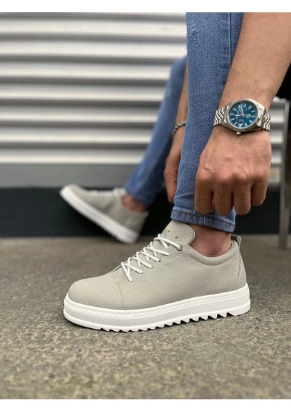 JY152 Cool Bağcıklı Süet Erkek Günlük Spor Klasik Ayakkabı Sbt - Gri modelleri