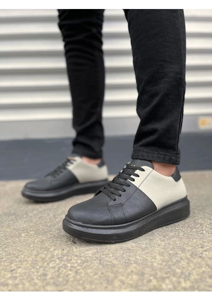 JY151 Boost Bağcıklı Cilt Süet Erkek Günlük Sneaker Ayakkabı Csst - Siyah/gri
