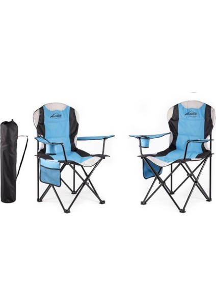 Evolite 2 Li Set Katlanır Plaj ve Kamp Sandalyesi Seti Kamp Koltuğu 130KG Kapasite Turkua