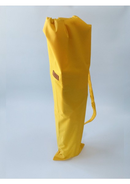 Ahşap - Kollu Katlanır Kamp Sandalyesi - Koyu Ceviz Iskelet - Sarı Kılıf - Sarı Çanta fırsatları