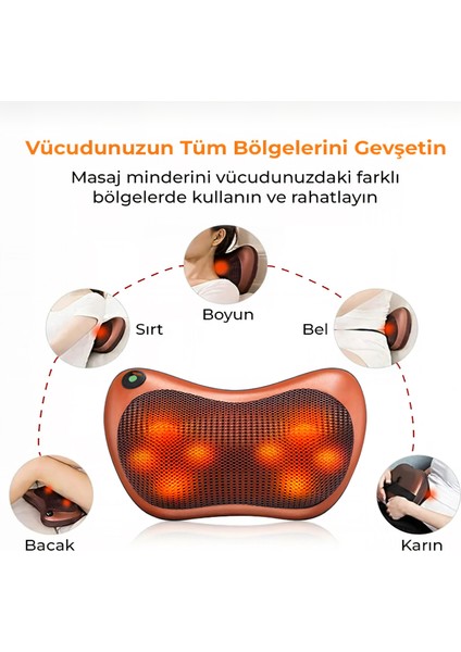 8 Toplu Isıtmalı Ovmalı Masaj Yastığı fiyatları