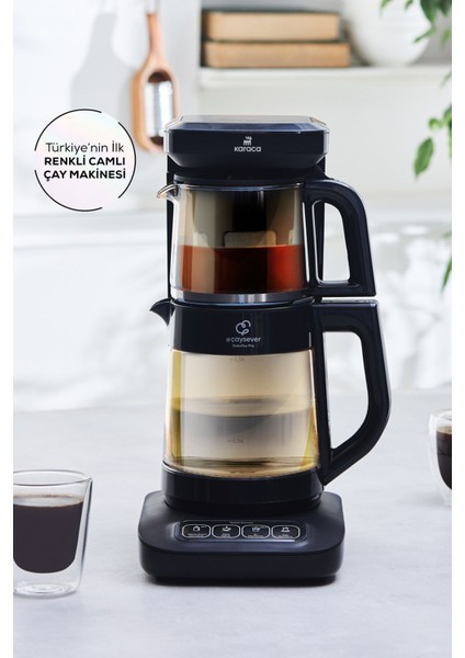 Robotea Pro 4 In 1 Konuşan Renkli Camlı Çay Makinesi Agate