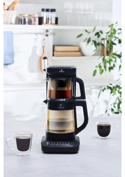 Robotea Pro 4 In 1 Konuşan Renkli Camlı Çay Makinesi Agate