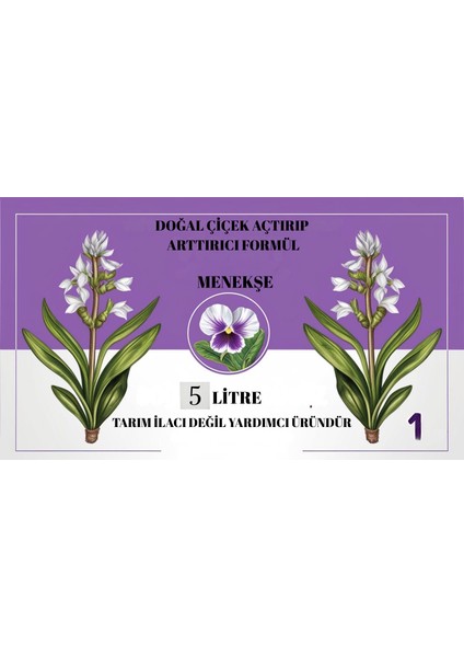 Doğal Çiçek Açtırıp Arttırıcı Formül(Menekşe)