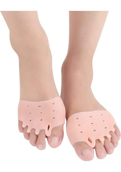 Ten Rengi Ayak 5 Parmak Parmağı Ayıran Silikon Makaralı Bunyon Parmak Ayırıcı