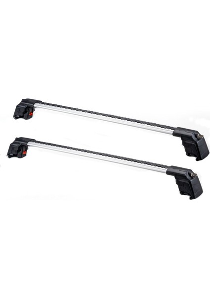 Audi A4 Avant B8 (2008-2015) için Kilitlenebilir Araca Özel Portbagaj Barları - Ara Atkı / Araç Üstü Tavan Taşıma Barları -(Gri)