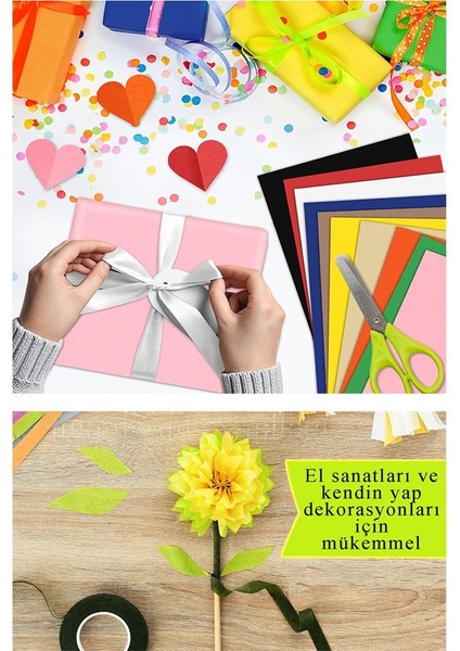Sarı Pelur Kağıdı 100 Lü 1 Paket A4 Pelur Kagıt Moda Tasarım Tekstil Paketleme Ambalaj Kağıdı Parti Doğum Günü modelleri