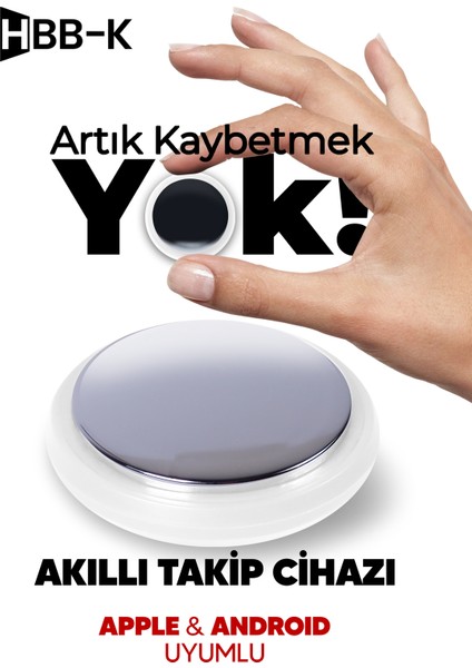 Plus Tag Ios & Android Uyumlu Airtag Akıllı Gps Takip Cihazı Beyaz