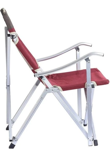 Dachuan Katlanır Kamp Sandalyesi Bordo fırsatları