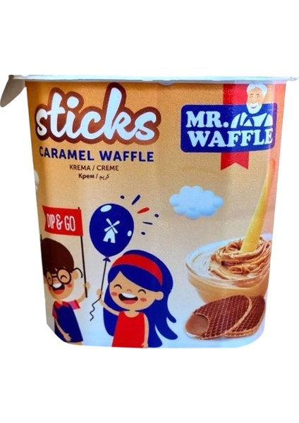 Sticks Caramel Waffle 50 gr x 6 Adet