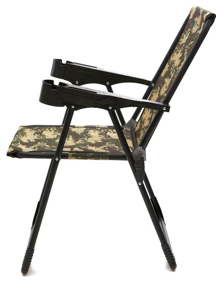 Silva 2 Adet Kamp Sandalyesi Bardaklıklı Lüks Piknik Sandalye Kamuflaj + Katlanır Mdf Masa modelleri