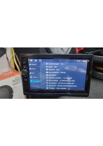 Türkiye'de Ilk ve Tek 6 GB Ram 64 GB Hafızalı 7 Inç Android Double Teyp Kablosuz Carplay Android Auto Geri Görüş Kameralı