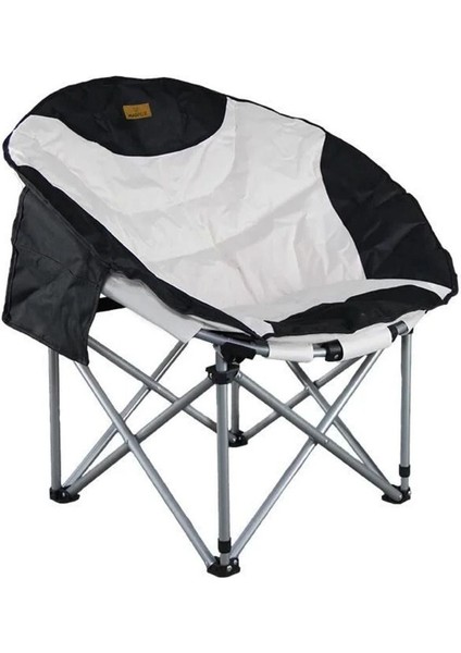 Moonchair Deluxe Katlanır Kamp Sandalyesi Siyah/Gri