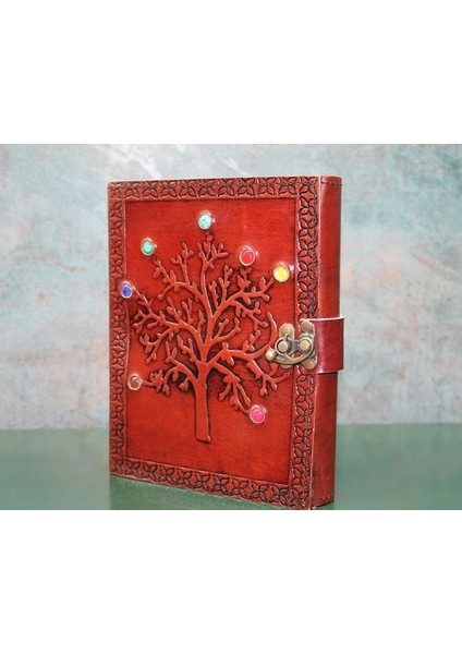 Taşlı Deri Defter Model 5