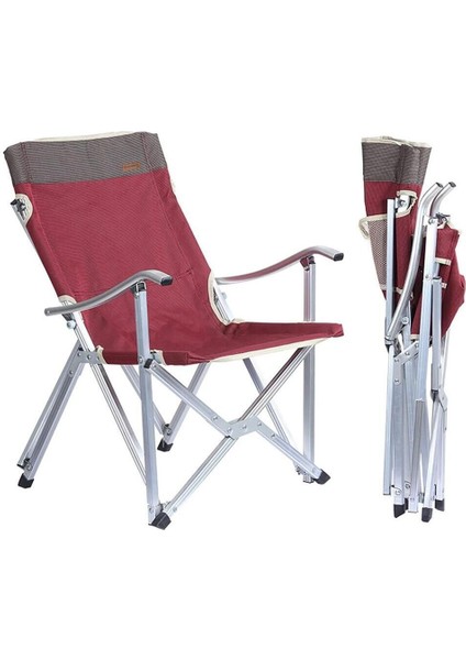 Dachuan Katlanır Kamp Sandalyesi Bordo fırsatları