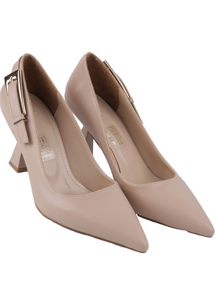 25BY220.4008 Bej Cılt Stıletto Topuklu Ayakkabı modelleri